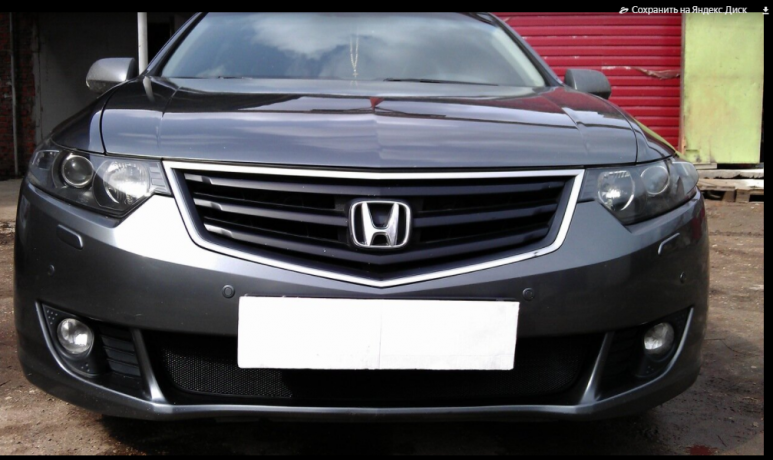 Защита радиатора "Standart" Honda Accord (2008-2011) чёрная купить недорого с доставкой в Саров