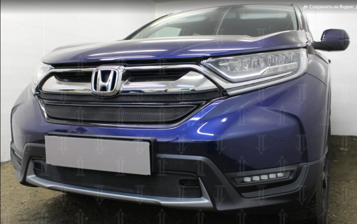 Защита радиатора "Standart" Honda CR-V (2016-2020) верх, чёрная купить недорого с доставкой в Саров