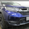 Защита радиатора "Standart" Honda CR-V (2016-2020) верх, чёрная купить недорого с доставкой в Саров