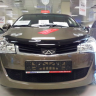 Защита радиатора "Standart" Chery Bonus, Very (2011-2016) чёрная купить недорого с доставкой в Саров