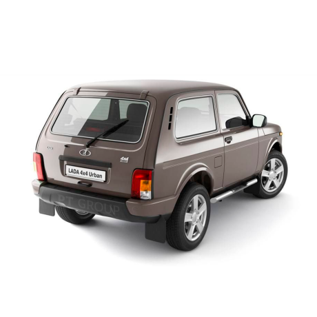 Защита порогов с накладками d63мм (НПС) L@DA "4х4 2121" с 1995 г.в., L@DA 4x4 Urban c 2015 г.в. купить недорого с доставкой в Саров