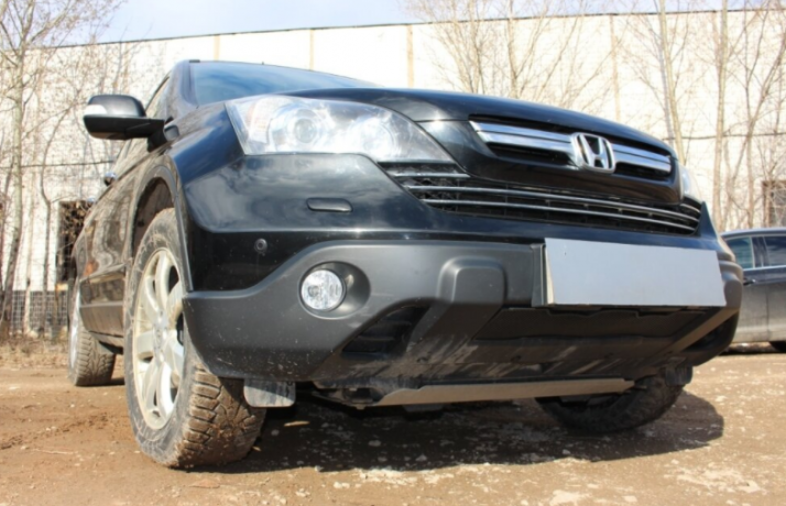 Защита радиатора "Standart" Honda CR-V (2007-2010) чёрная купить недорого с доставкой в Саров