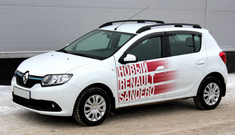 Рейлинги для Renault Sandero (2014-н.в.) Чёрный купить недорого с доставкой в Саров